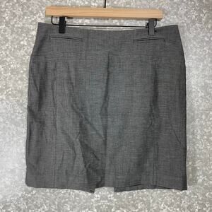 Express Women's Gray Corporate Short Pencil Skirt - Size 10 - Preppy, Straight